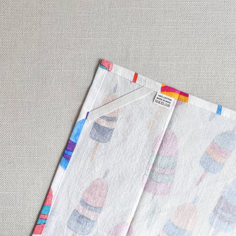 Colorful Lobster Buoys Kitchen Towel