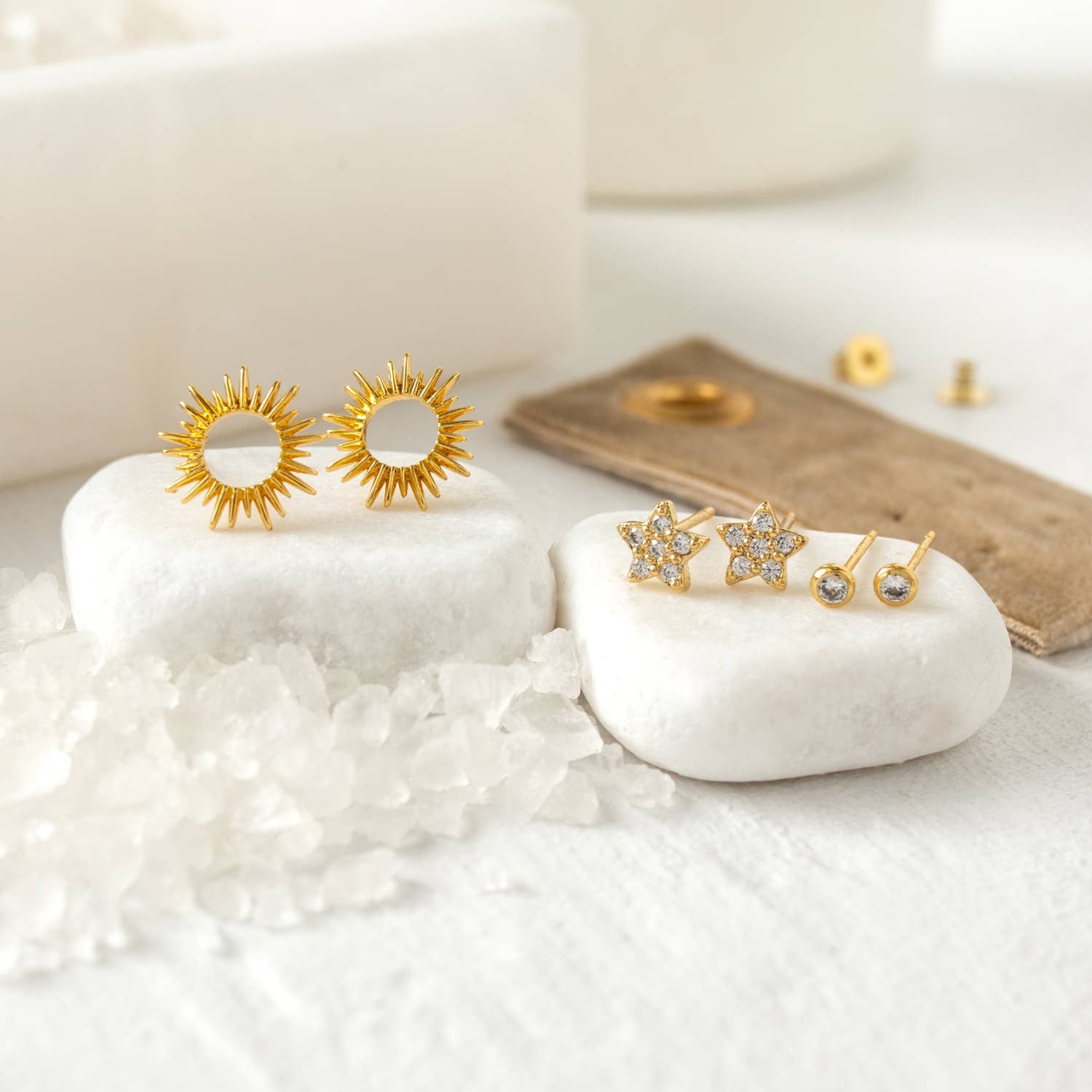 Sunburst Velvet Stud Gift Set