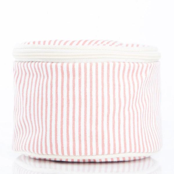 Stripes Round Case - Rose