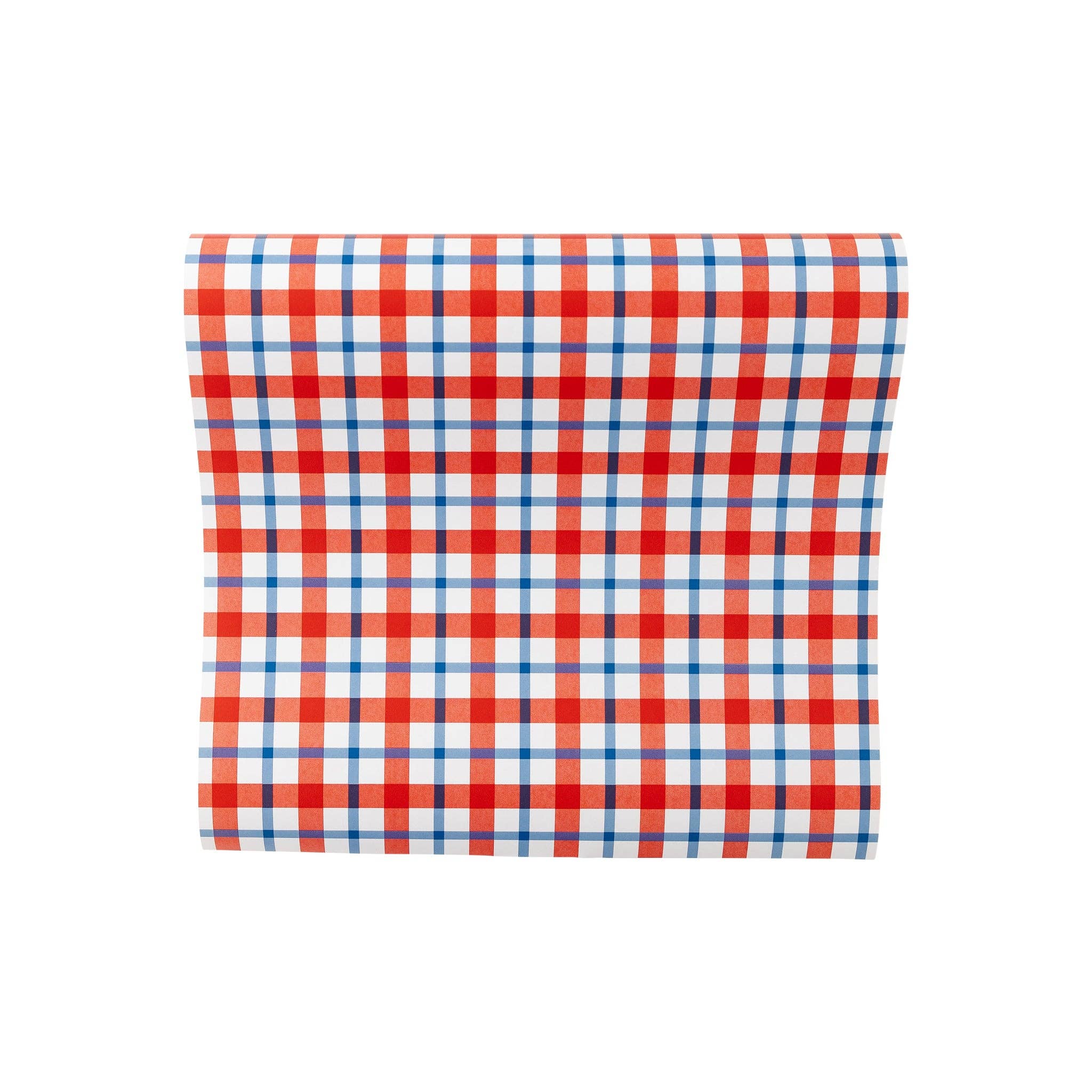 Americana Plaid Paper Table Runner