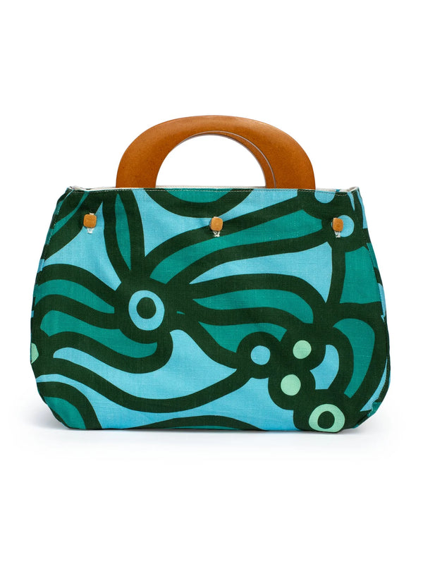 Chickaboom Green & White Bermuda Bag