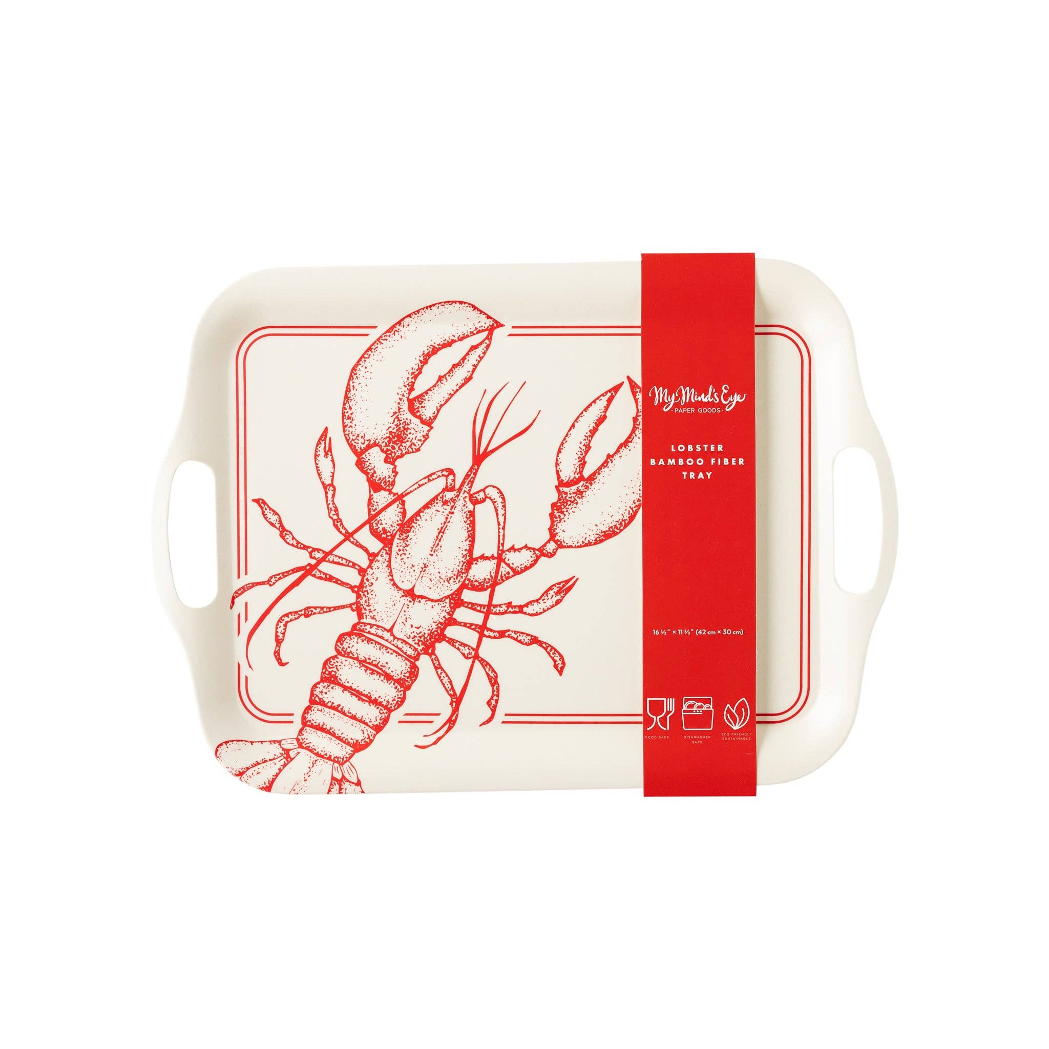 Lobster Reusable Bamboo Serving Tray