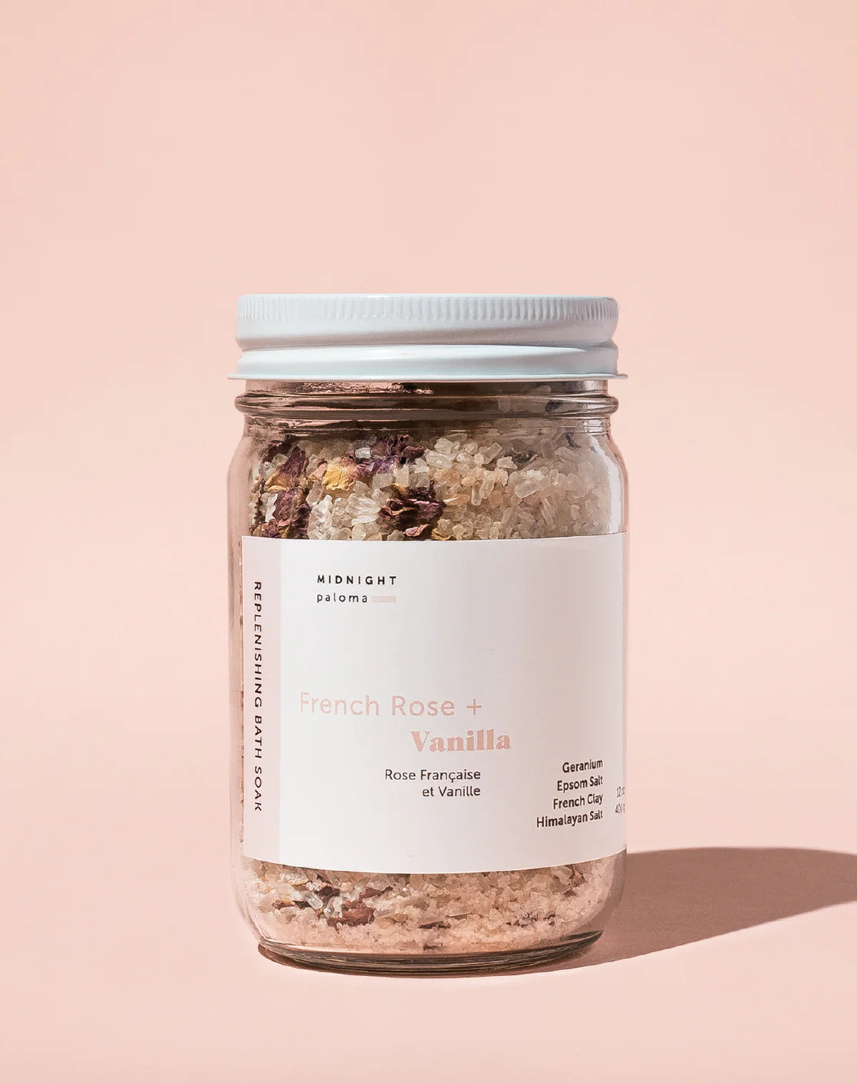 FRENCH ROSE + VANILLA REPLENISHING BATH SOAK, 4 oz.