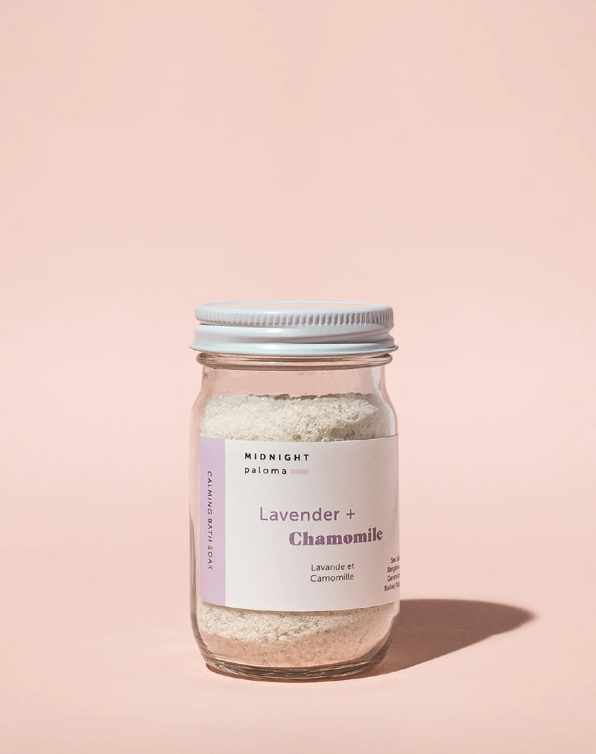 LAVENDER + CHAMOMILE CALMING BATH SOAK, 4 oz.